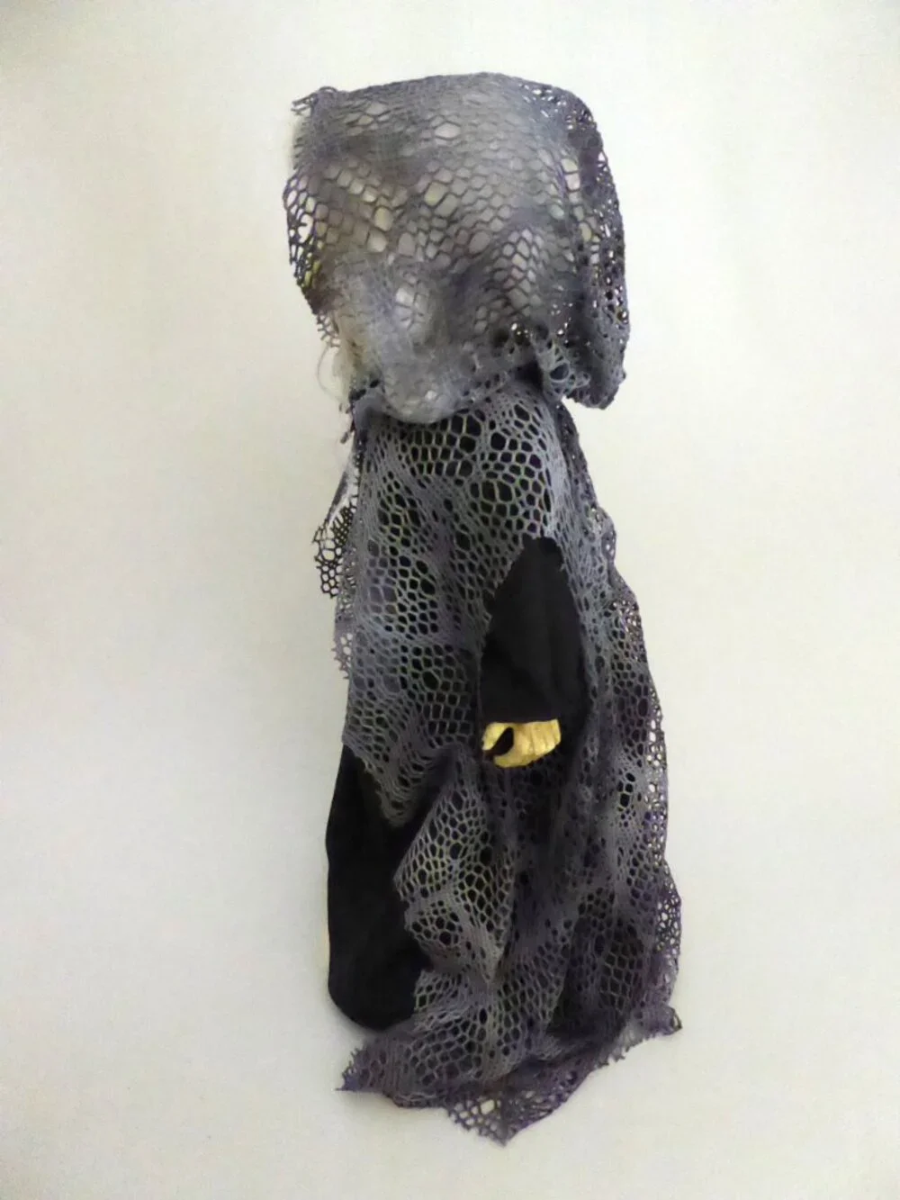 OOAK 19” WITCH HAG VOODOO HALLOWEEN HORROR UNDEAD DOLL PROP ODDITY